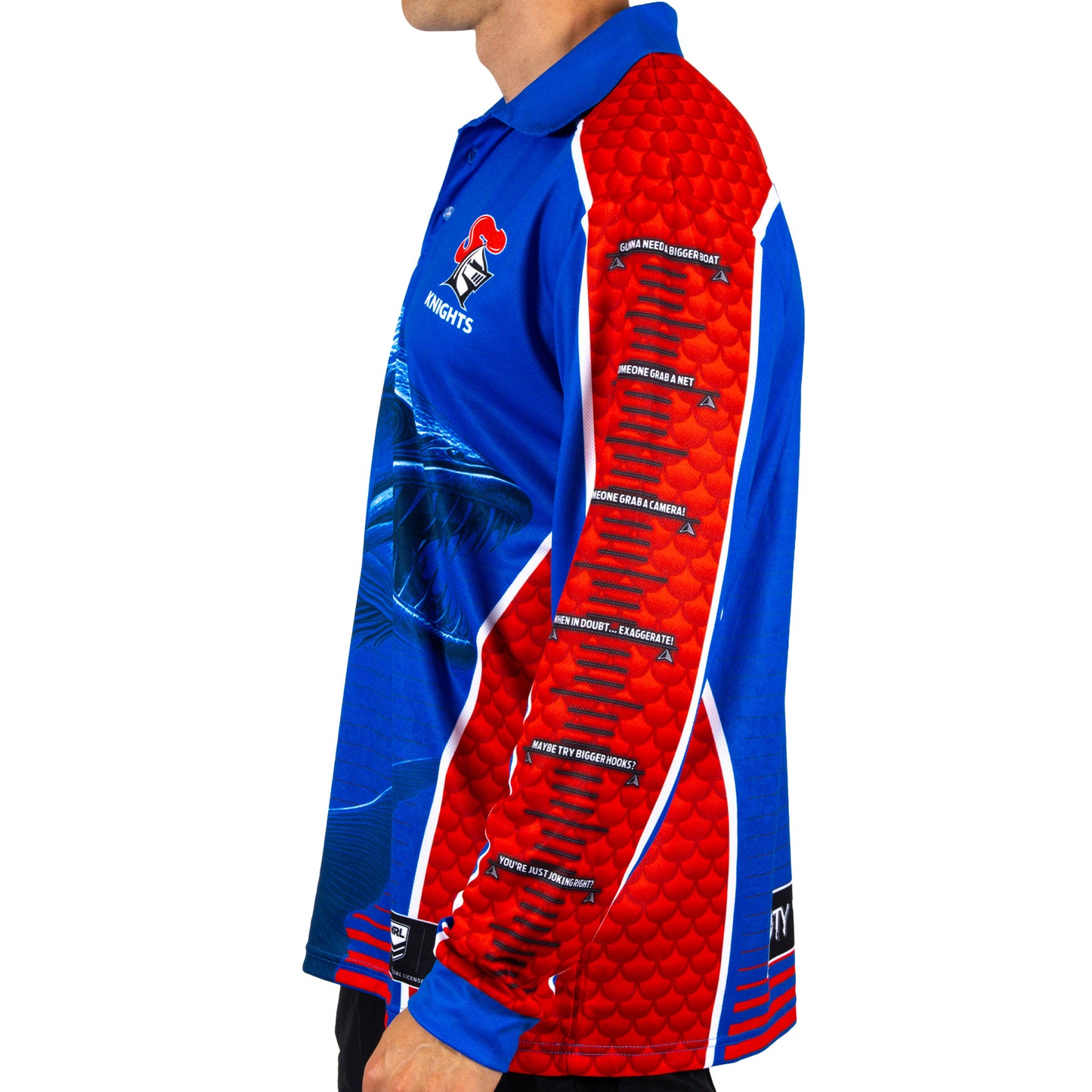 Newcastle Knights Mens Barracuda Fishing Shirt