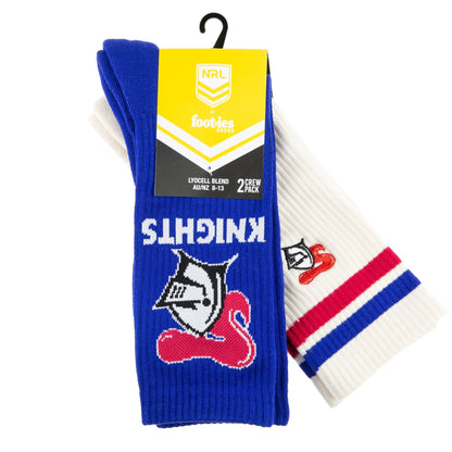 Newcastle Knights Icons Sneaker Sock 2 Pack