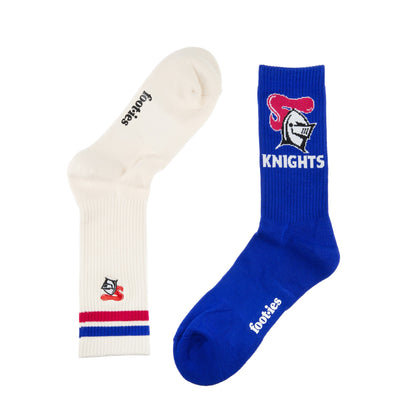 Newcastle Knights Icons Sneaker Sock 2 Pack