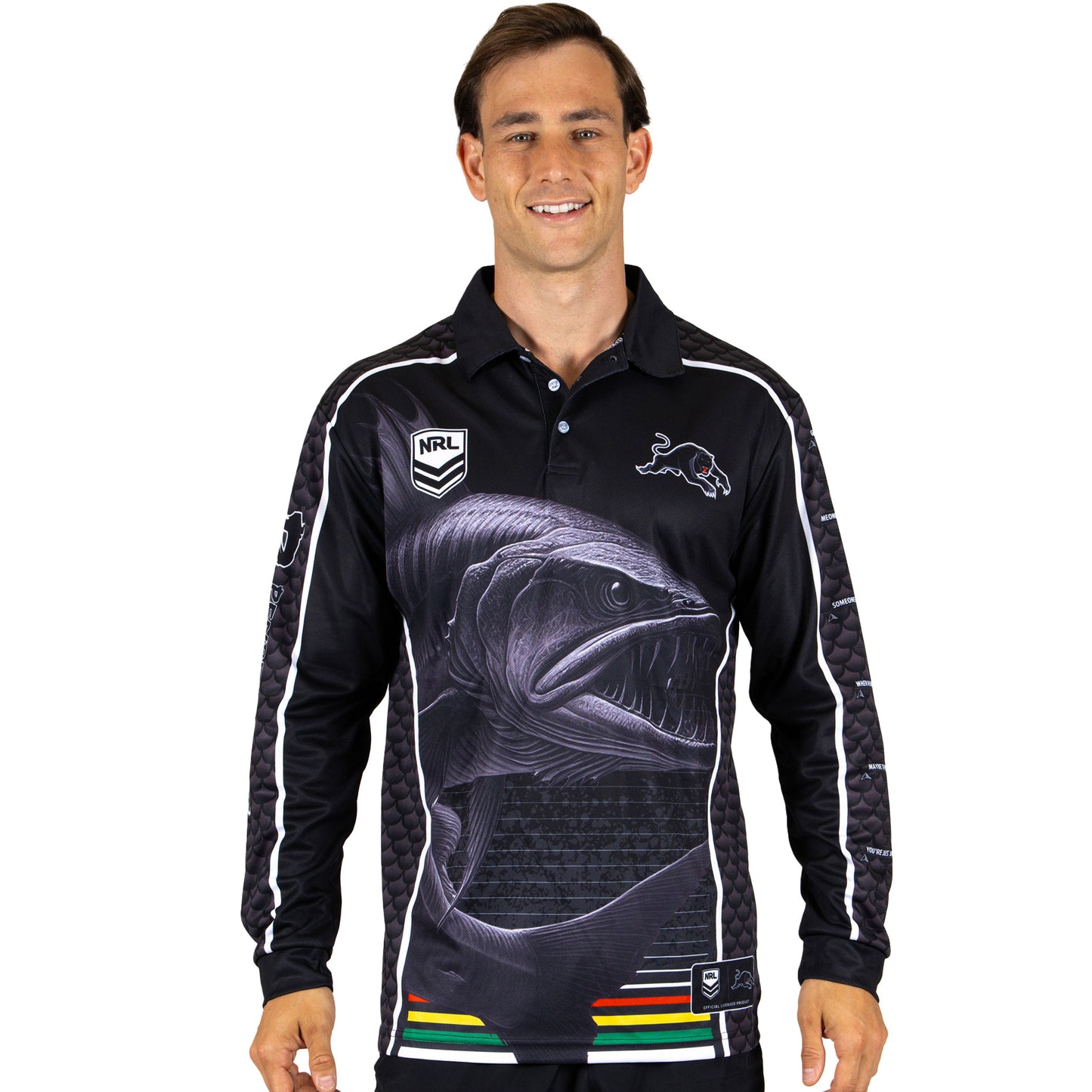 Penrith Panthers Mens Barracuda Fishing Shirt