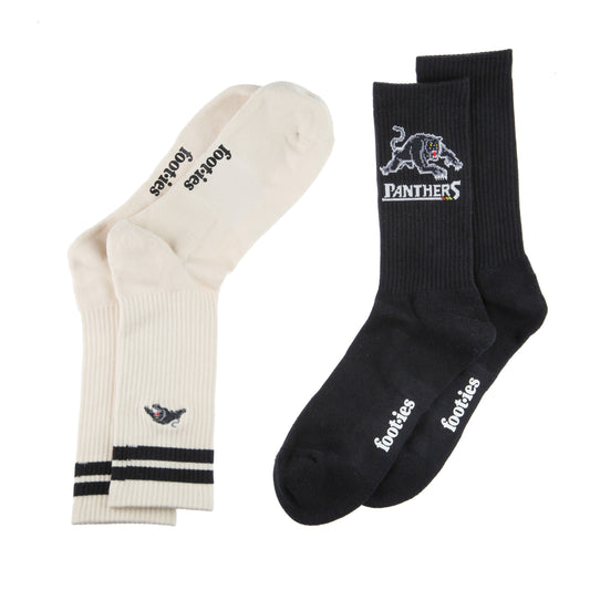 Penrith Panthers Icons Sneaker Sock 2 Pack