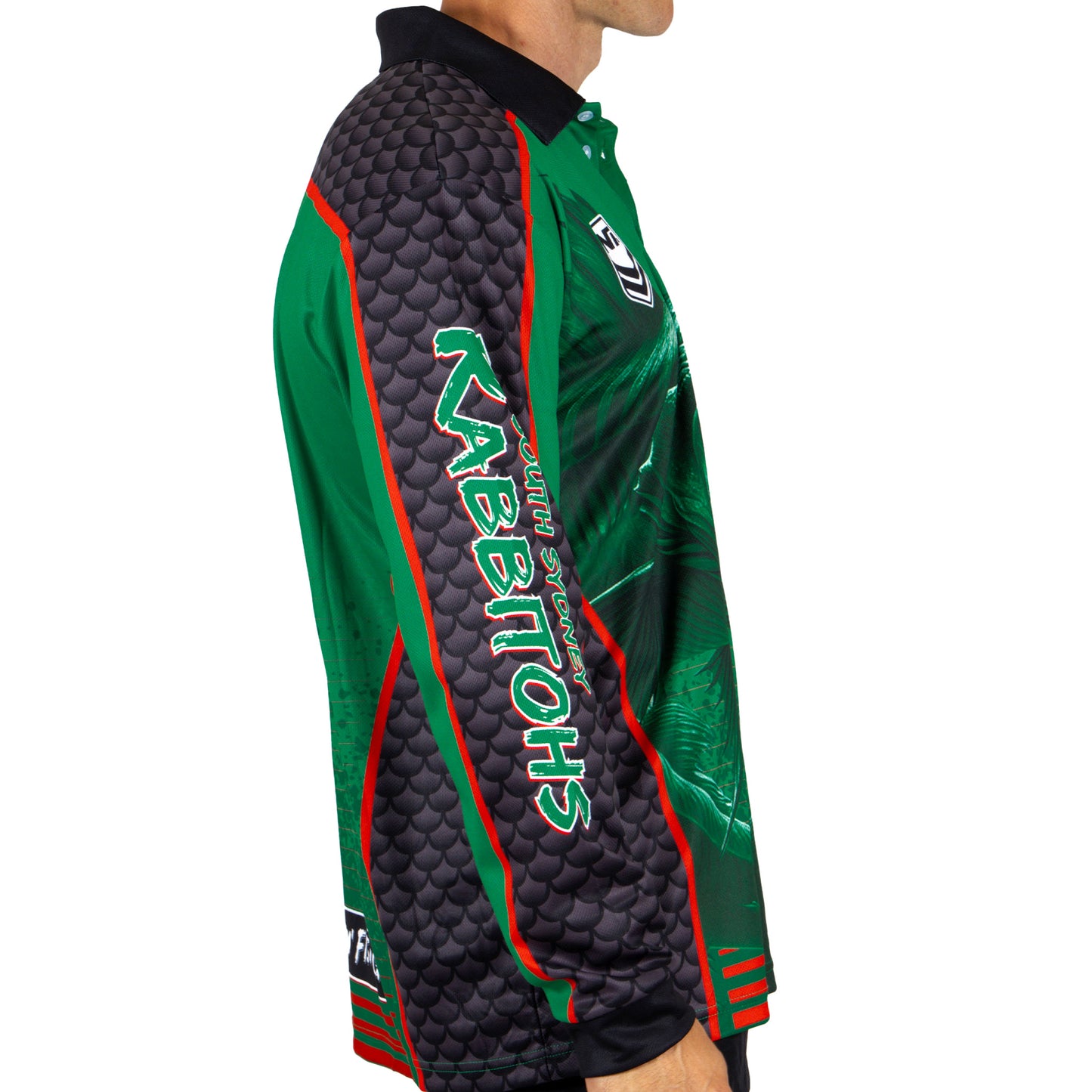 South Sydney Rabbitohs Mens Barracuda Fishing Shirt