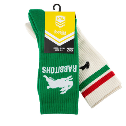 South Sydney Rabbitohs Icons Sneaker Sock 2 Pack