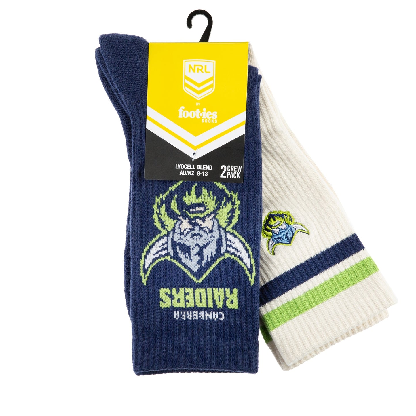 Canberra Raiders Icons Sneaker Sock 2 Pack