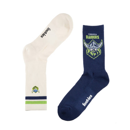 Canberra Raiders Icons Sneaker Sock 2 Pack