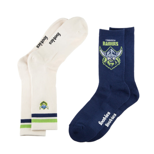 Canberra Raiders Icons Sneaker Sock 2 Pack