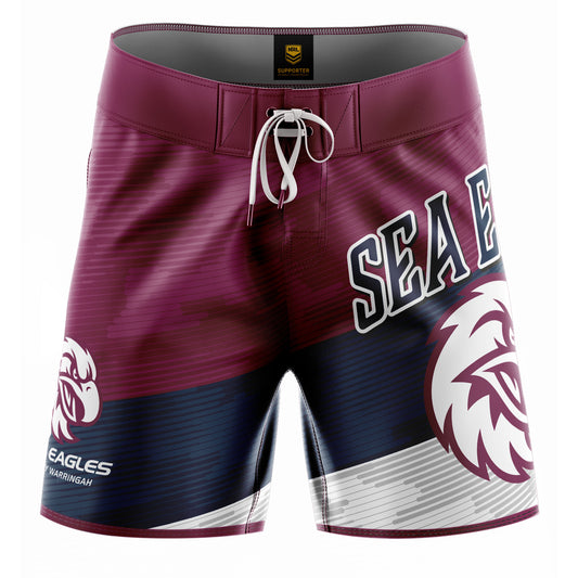 Manly-Warringah Sea Eagles Youth Barrel Board Shorts