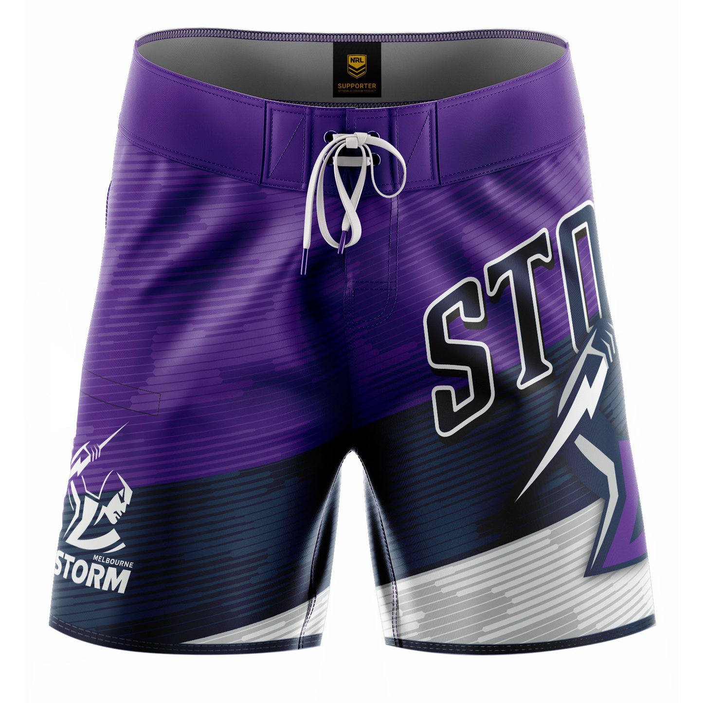 Melbourne Storm Mens Barrel Board Shorts