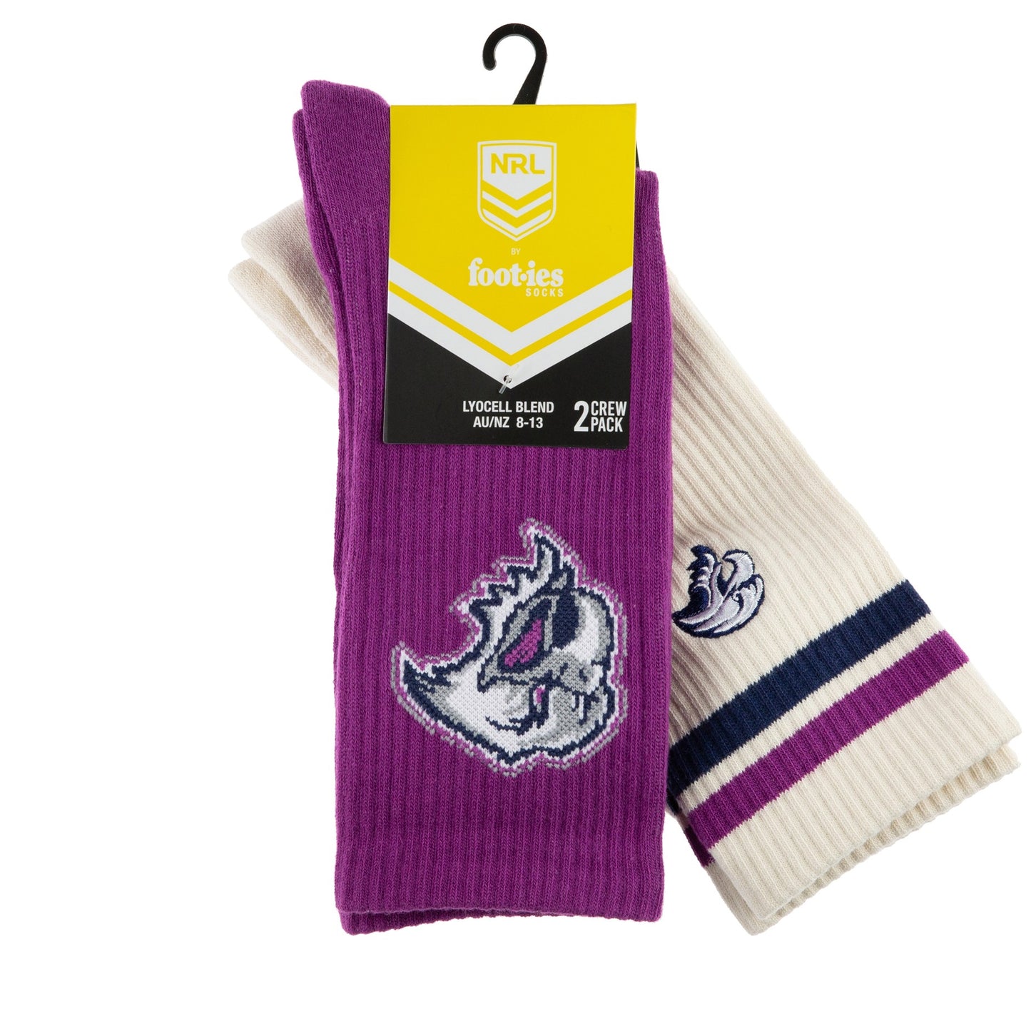 Manly-Warringah Sea Eagles Icons Sneaker Sock 2 Pack