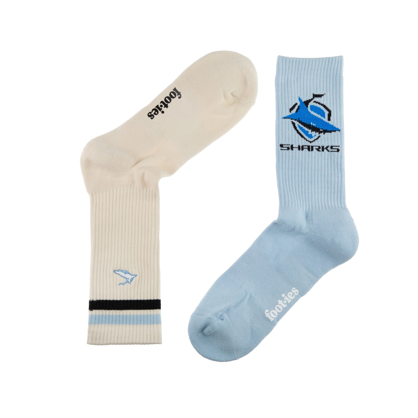 Cronulla-Sutherland Sharks Icons Sneaker Sock 2 Pack