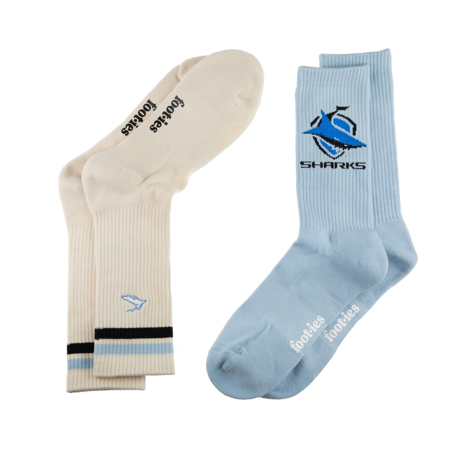 Cronulla-Sutherland Sharks Icons Sneaker Sock 2 Pack