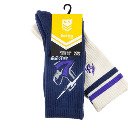 Melbourne Storm Icons Sneaker Sock 2 Pack