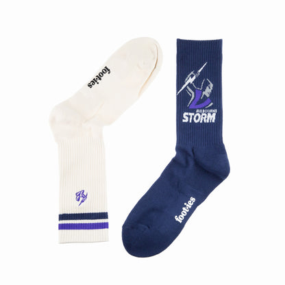 Melbourne Storm Icons Sneaker Sock 2 Pack