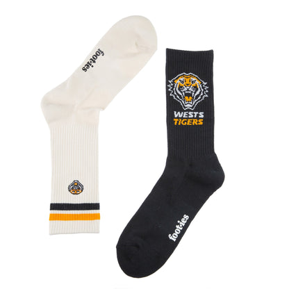 Wests Tigers Icons Sneaker Sock 2 Pack