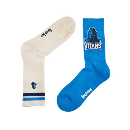 Gold Coast Titans Icons Sneaker Sock 2 Pack