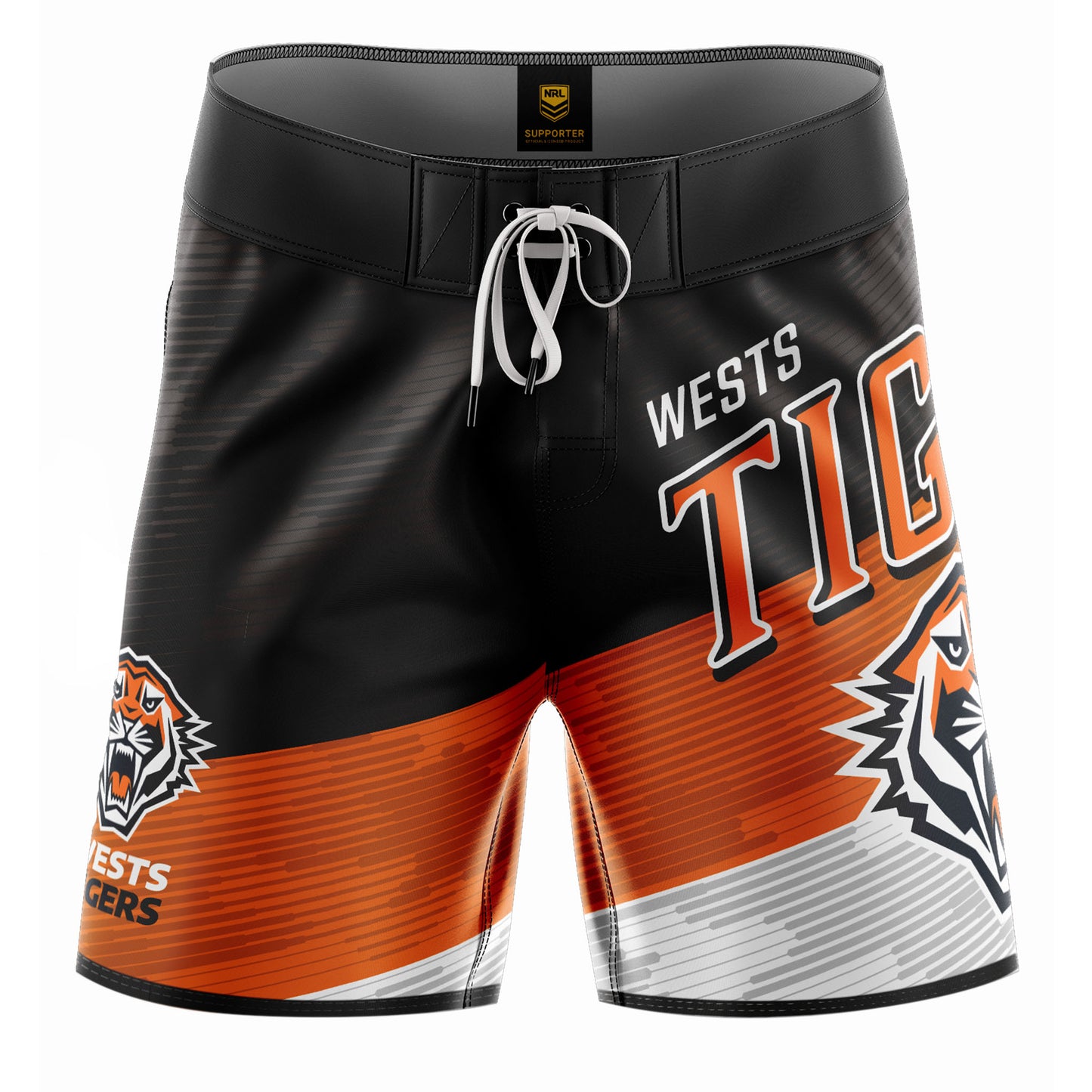 Wests Tigers Mens Barrel Board Shorts