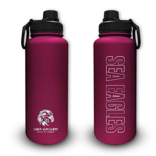 Manly-Warringah Sea Eagles 960ml Stainless Steel Drink Bottle