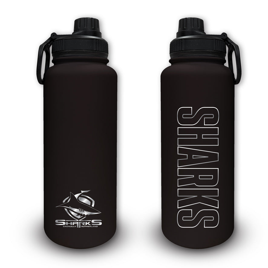 Cronulla-Sutherland Sharks 960ml Stainless Steel Drink Bottle