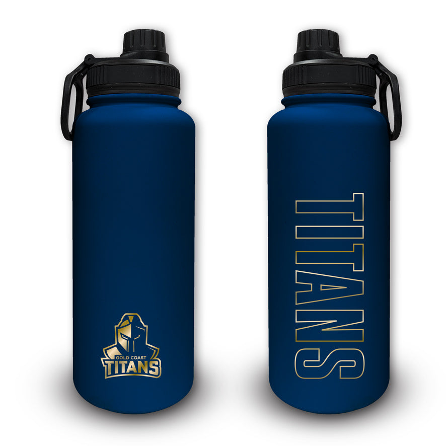 Gold Coast Titans 960ml Stainless Steel Drink Bottle