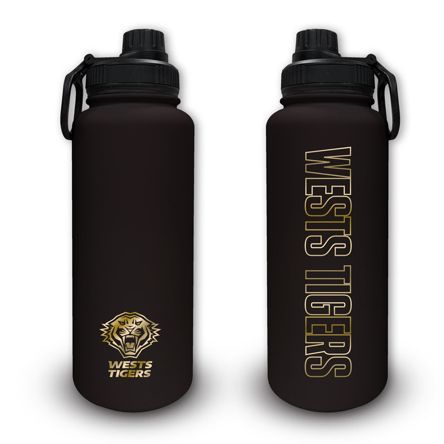 Wests Tigers 960ml Stainless Steel Drink Bottle