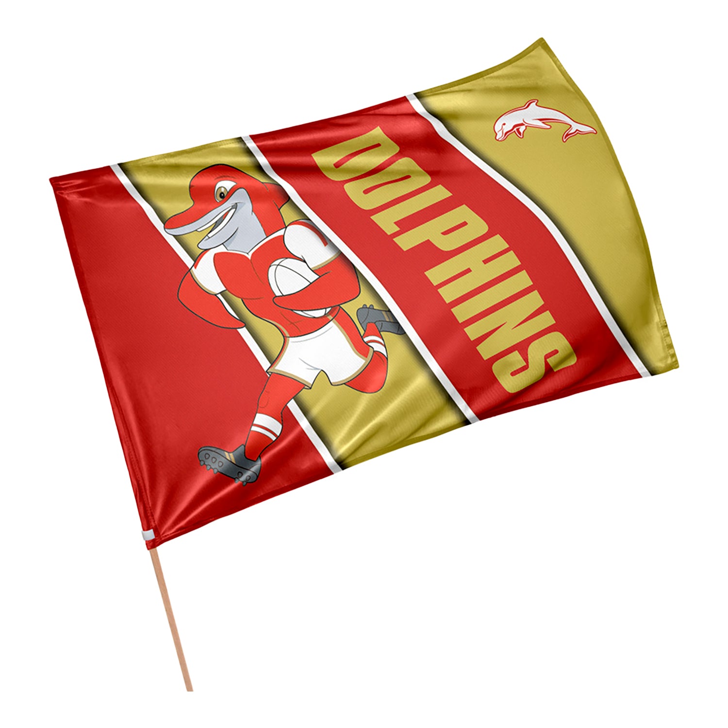 Dolphins Retro Game Day Flag – NRL Shop