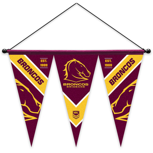 Brisbane Broncos Multi Pennant Flag