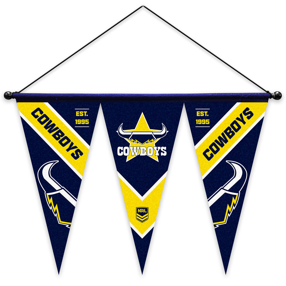 North Queensland Cowboys Multi Pennant Flag