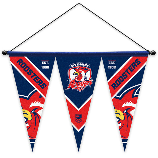 Sydney Roosters Multi Pennant Flag