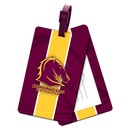 Brisbane Broncos Rubber Bag Tag