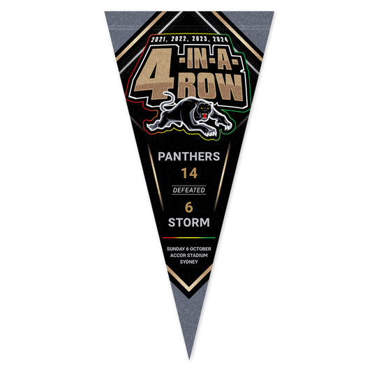 Penrith Panthers Premiers 2024 Pennant Flag