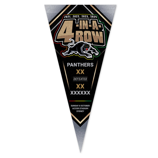 Penrith Panthers Premiers 2024 Pennant Flag