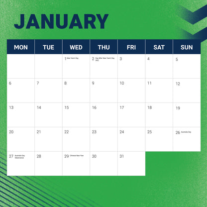 Canberra Raiders 2025 Calendar