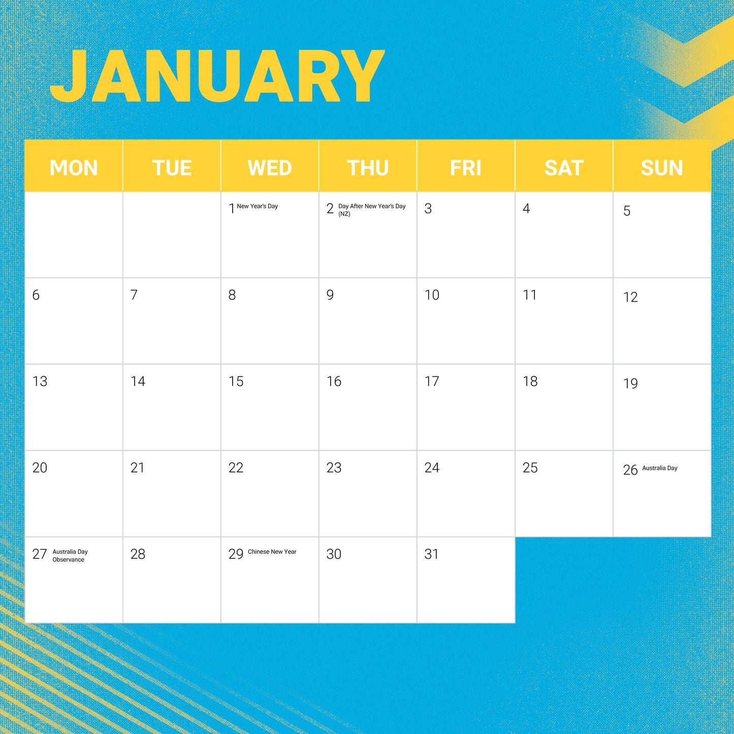 Gold Coast Titans 2025 Calendar