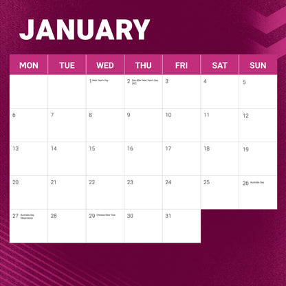 Manly-Warringah Sea Eagles 2025 Calendar