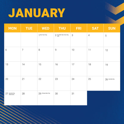 Parramatta Eels 2025 Calendar - View 3