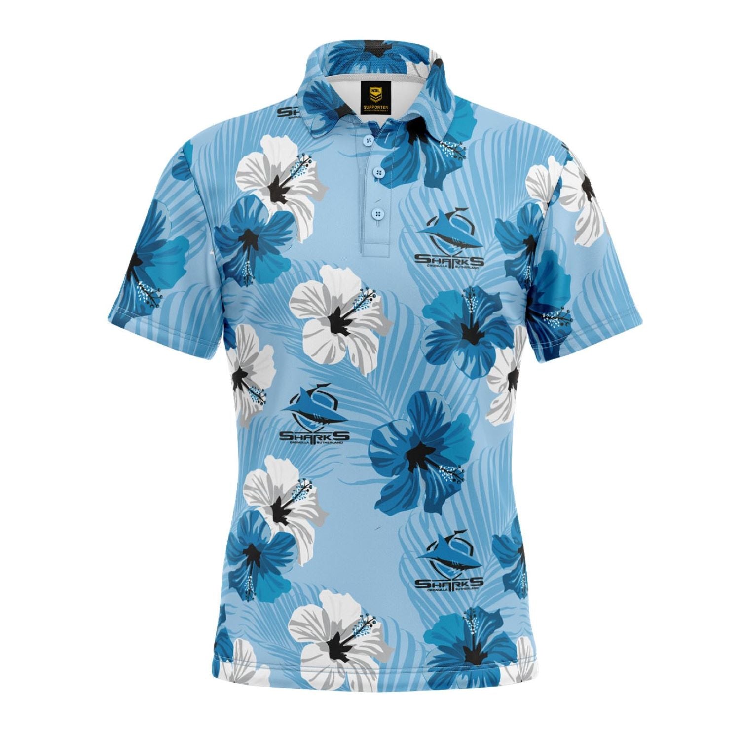 Cronulla-Sutherland Sharks 'Aloha' Golf Polo – NRL Shop