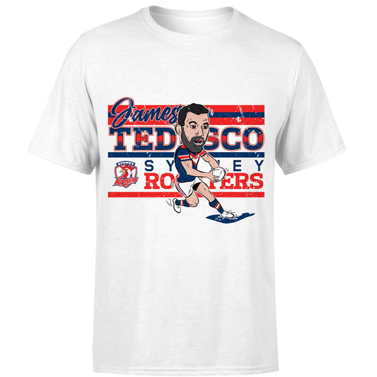 Sydney Roosters James Tedesco Adults Caricature Tee