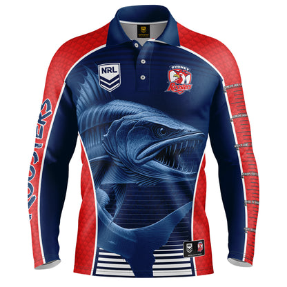 Sydney Roosters Mens Barracuda Fishing Shirt - View 2