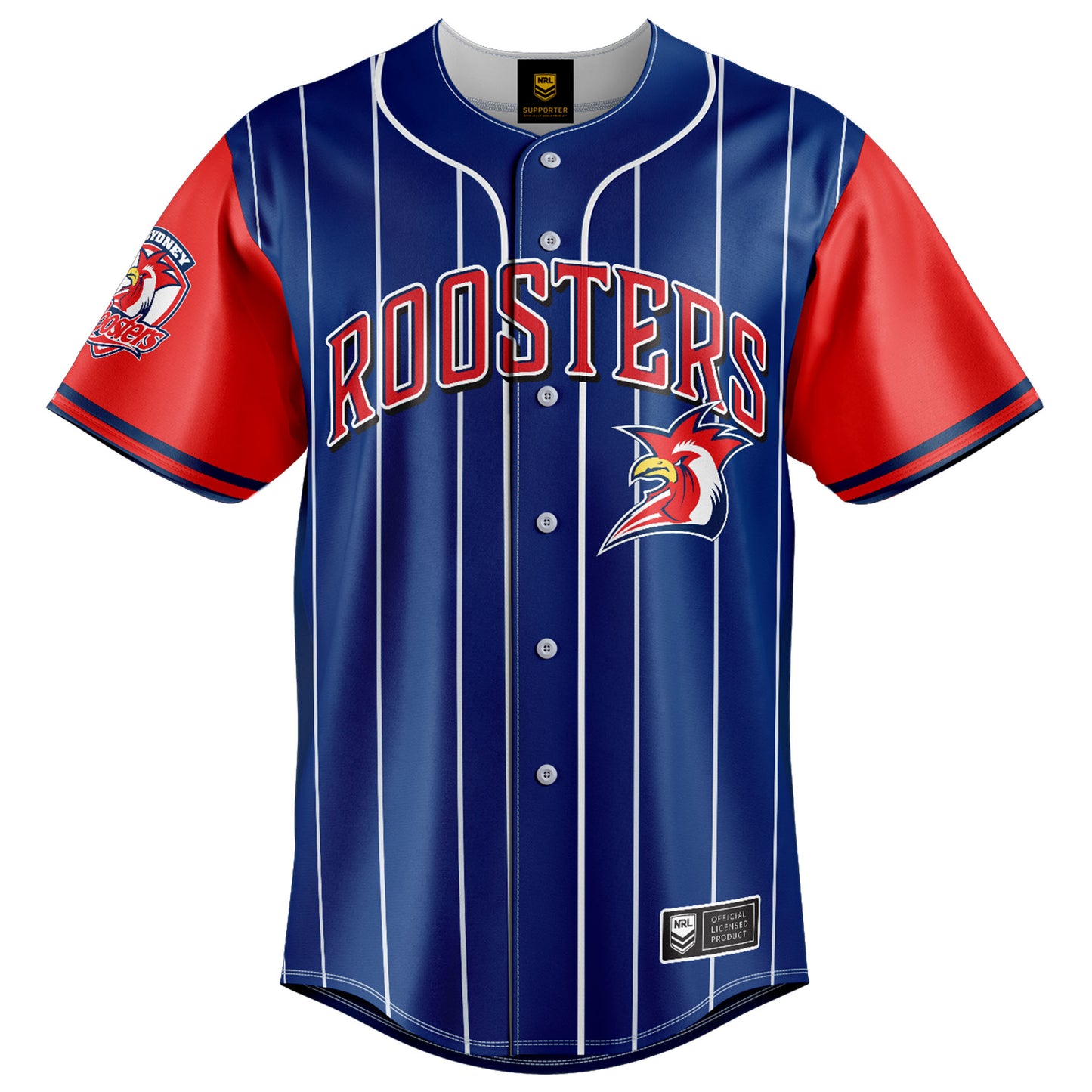 Sydney Roosters Adults Slugger Baseball Shirt