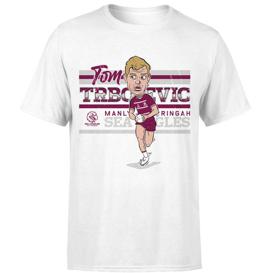 Manly-Warringah Sea Eagles Tom Trbojevic Adults Caricature Tee