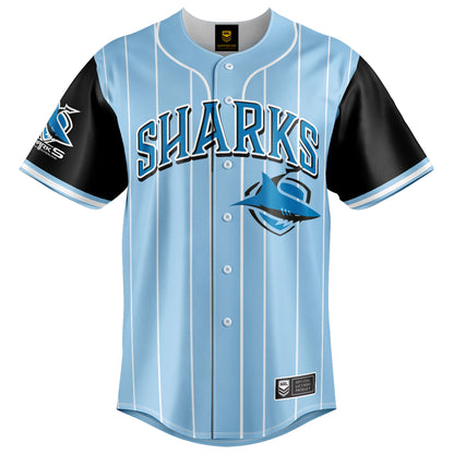 Cronulla-Sutherland Sharks Adults Slugger Baseball Shirt