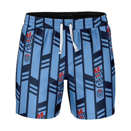 NSW Blues Mens Riviera Volley Swim Shorts