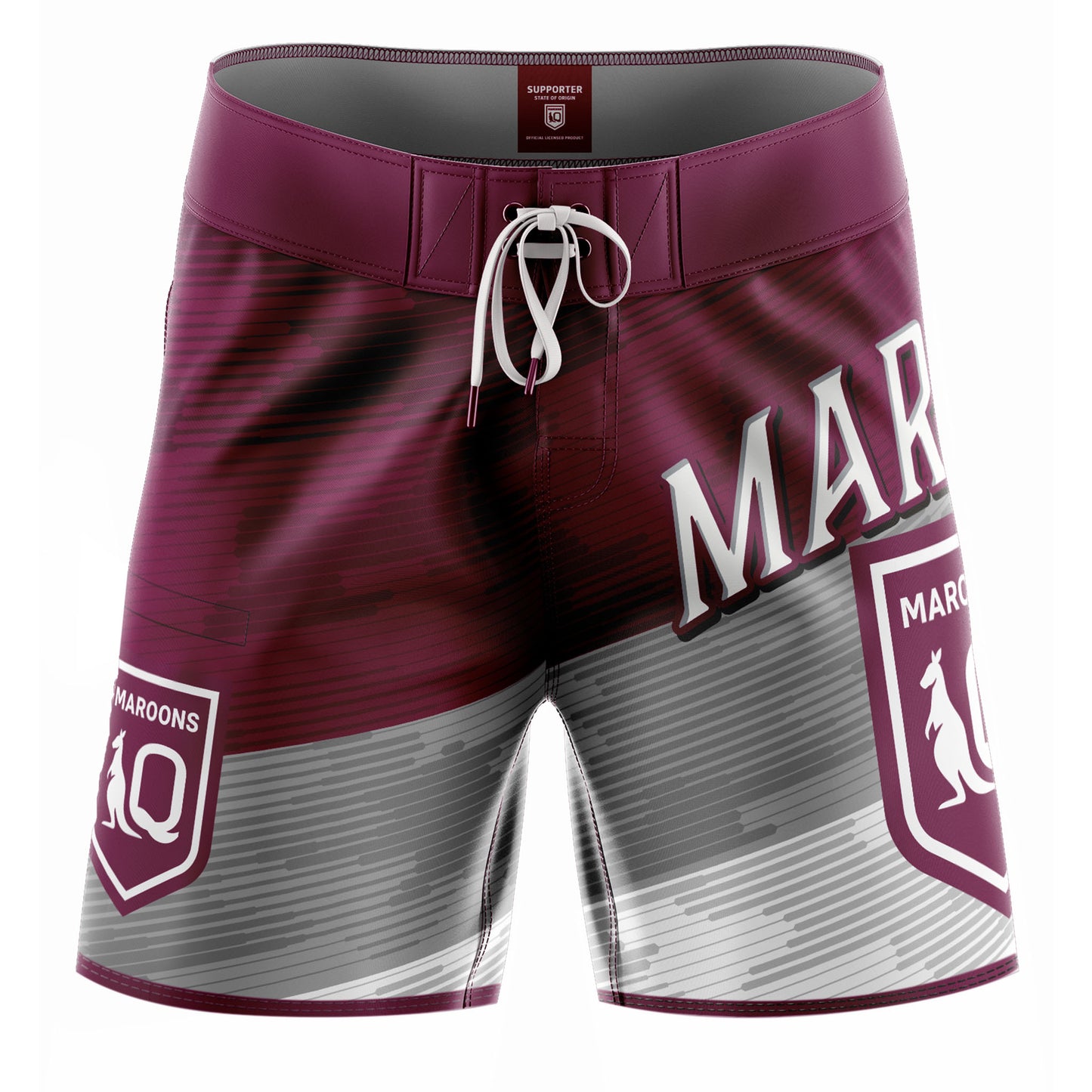 QLD Maroons Youth Barrel Board Shorts