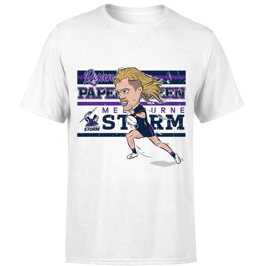 Melbourne Storm Ryan Papenhuysan Kids Caricature Tee