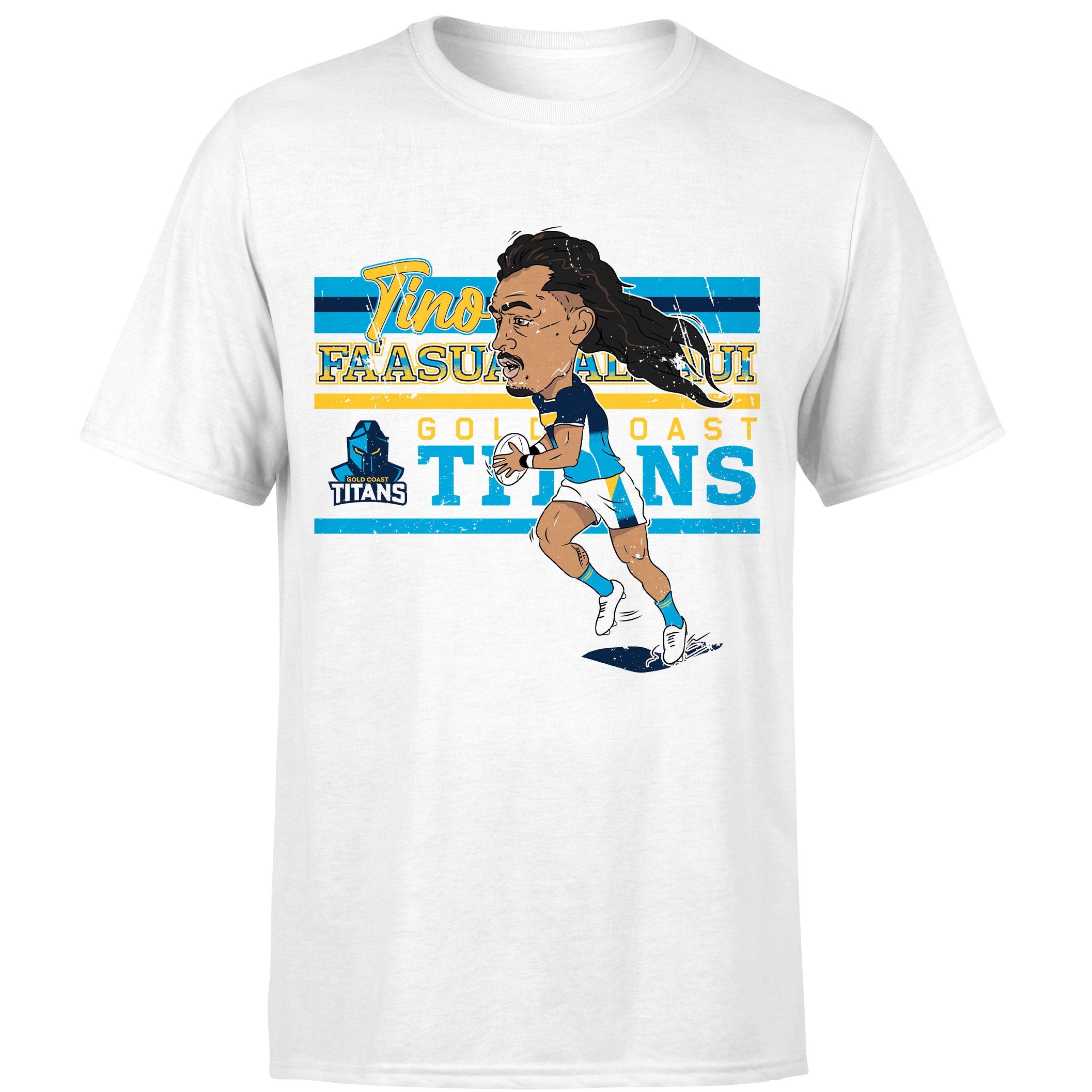 Gold Coast Titans Tino Fa'Asuamaleaui Adults Caricature Tee – NRL Shop