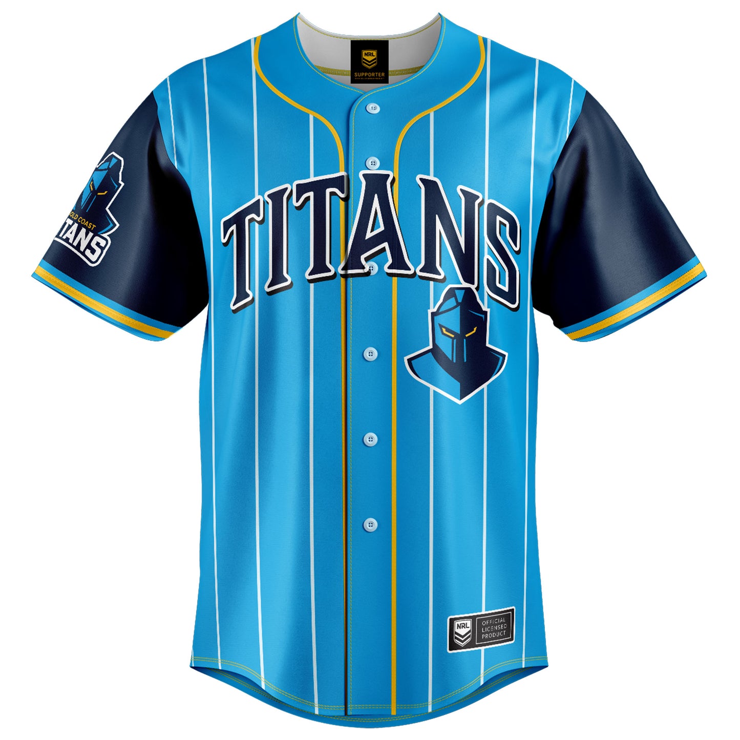 Gold Coast Titans Adults Slugger Baseball Shirt